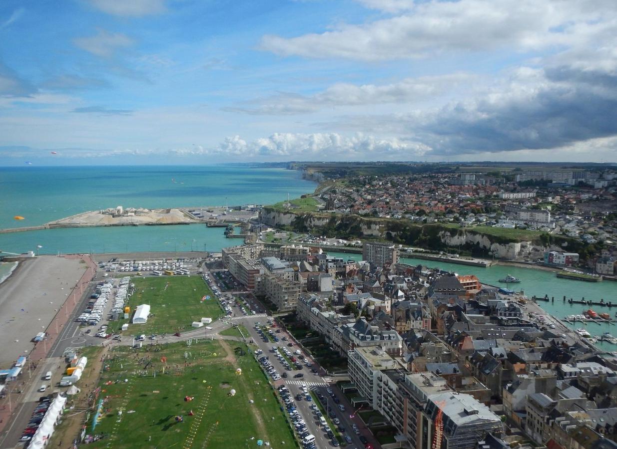 L'Horizon Bleu - Vue Panoramique & Proche Plage - Espace & Confort Apartment Dieppe Exterior foto